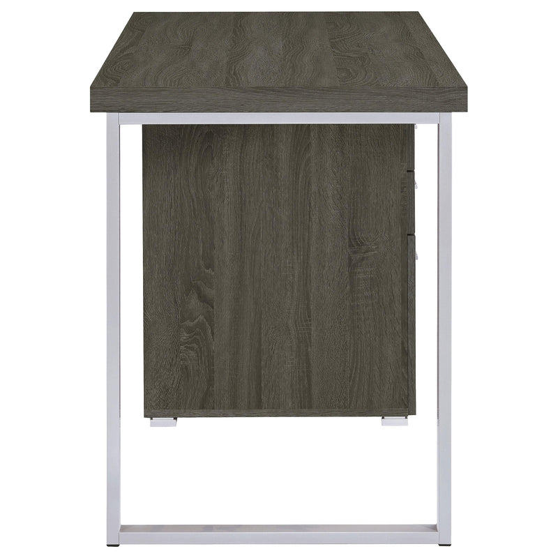  Coaster Furniture Brennan 800520 47-inch 3-Drawer Office Computer Desk - Weathered Grey IMAGE 9