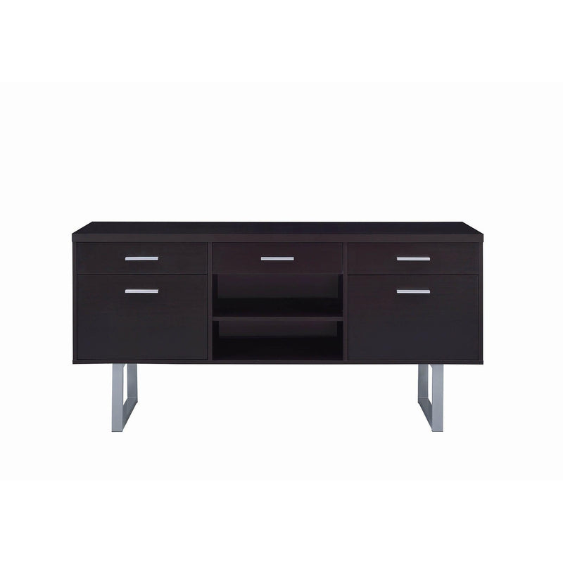  Coaster Furniture Lawtey 801522 5-Drawer Home Office Storage Credenza - Cappuccino IMAGE 3