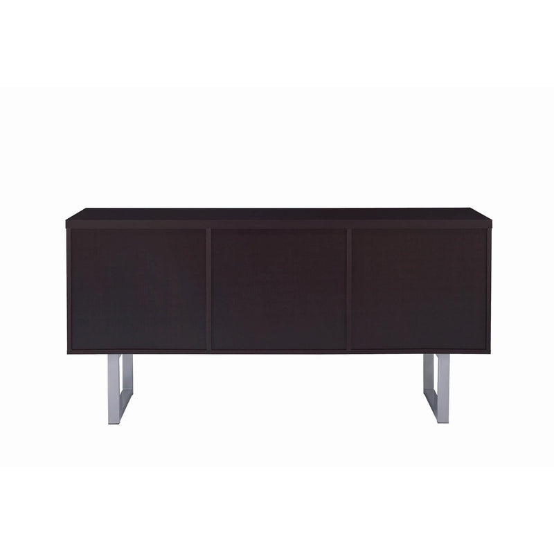  Coaster Furniture Lawtey 801522 5-Drawer Home Office Storage Credenza - Cappuccino IMAGE 5