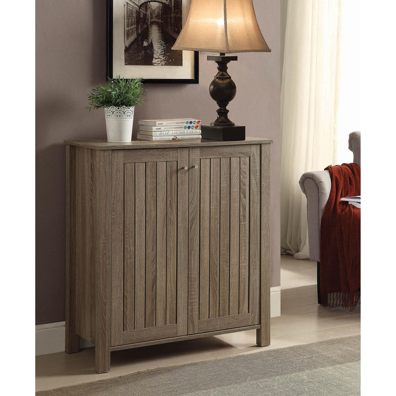  Coaster Furniture Marisa 950551 4-shelf Engineered Wood Shoe Cabinet - Dark Taupe IMAGE 2