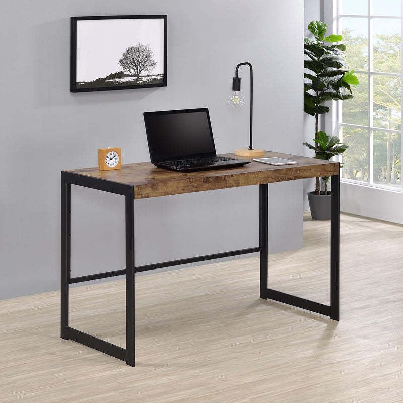  Coaster Furniture Estrella 800655 47-inch Engineered Wood Writing Desk - Rustic Nutmeg IMAGE 8