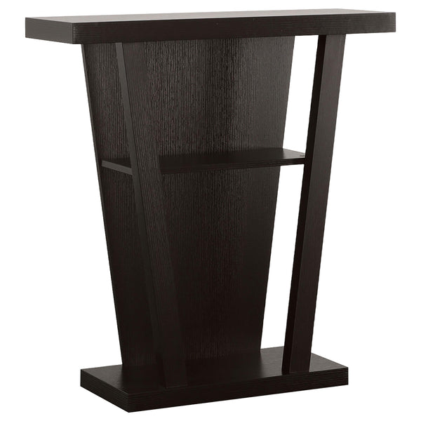  Coaster Furniture Evanna 950136 2-shelf Engineered Wood Console Table - Cappuccino IMAGE 1