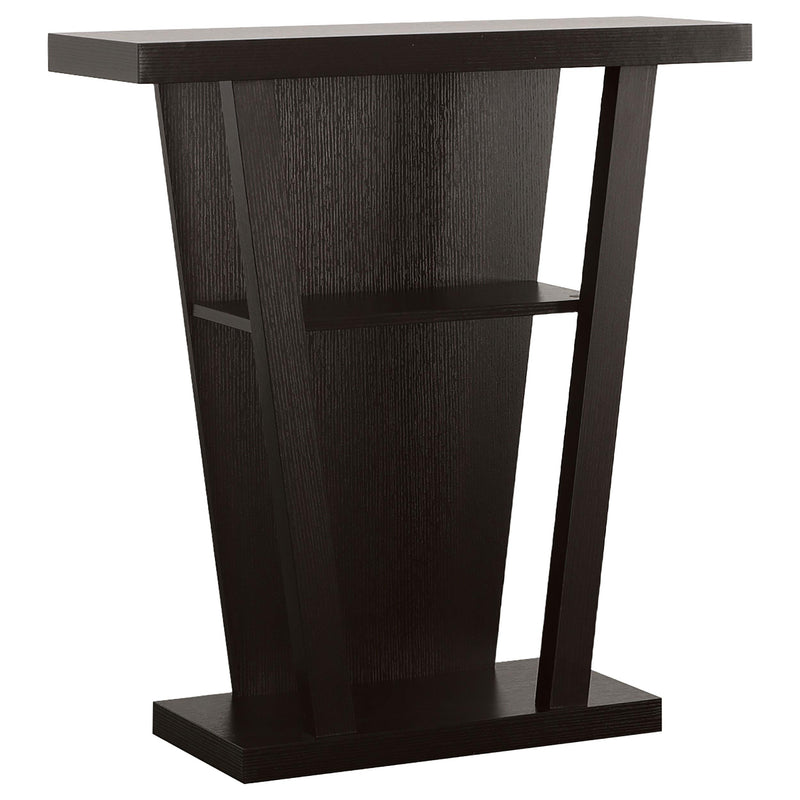 Coaster Furniture Evanna 950136 2-shelf Engineered Wood Console Table - Cappuccino IMAGE 1