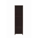  Coaster Furniture Lewes 700882 4-shelf Engineered Wood Media Tower - Cappuccino IMAGE 4