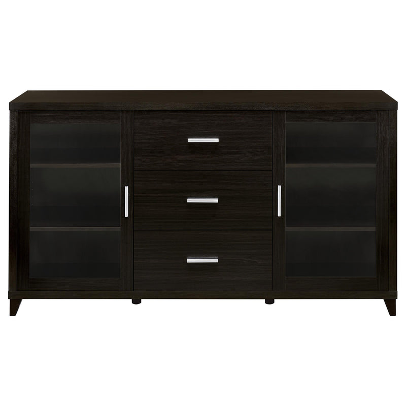  Coaster Furniture Lewes 700881 2-door Engineered Wood 60" TV Stand - Cappuccino IMAGE 3