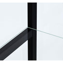  Coaster Furniture Cyclamen 950171 4-shelf Clear Glass Curio Display Cabinet - Black IMAGE 9