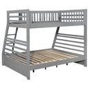  Coaster Furniture Ashton 460182 2-Drawer Wood Twin Over Full Bunk Bed - Grey IMAGE 3
