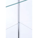  Coaster Furniture Bellatrix 950172 4-shelf Clear Glass Curio Cabinet - Cappuccino IMAGE 11