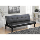  Coaster Furniture Katrina 550044 Upholstered Tufted Convertible Sofa Bed - Black IMAGE 3