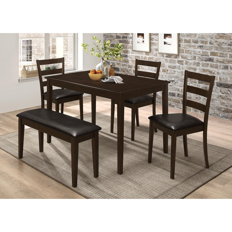  Coaster Furniture Guillen 150232 5-piece Rectangular Dining Table Set - Cappuccino IMAGE 13