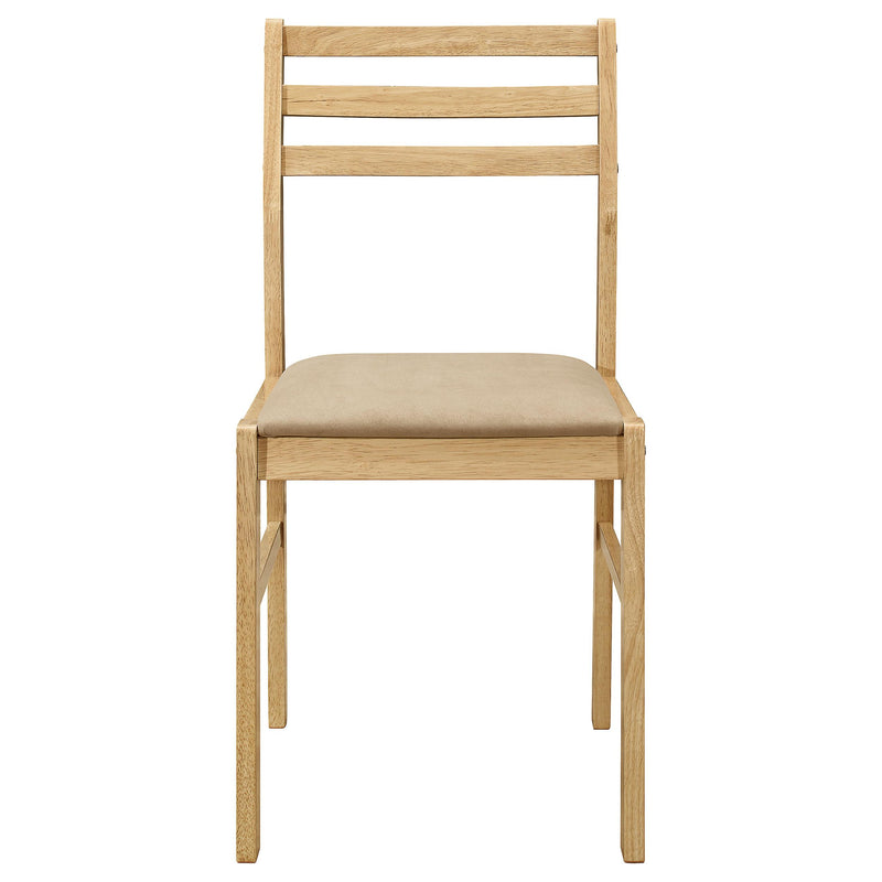  Coaster Furniture Bucknell 130006 3-piece Round Drop Leaf Dining Table Set - Natural IMAGE 5
