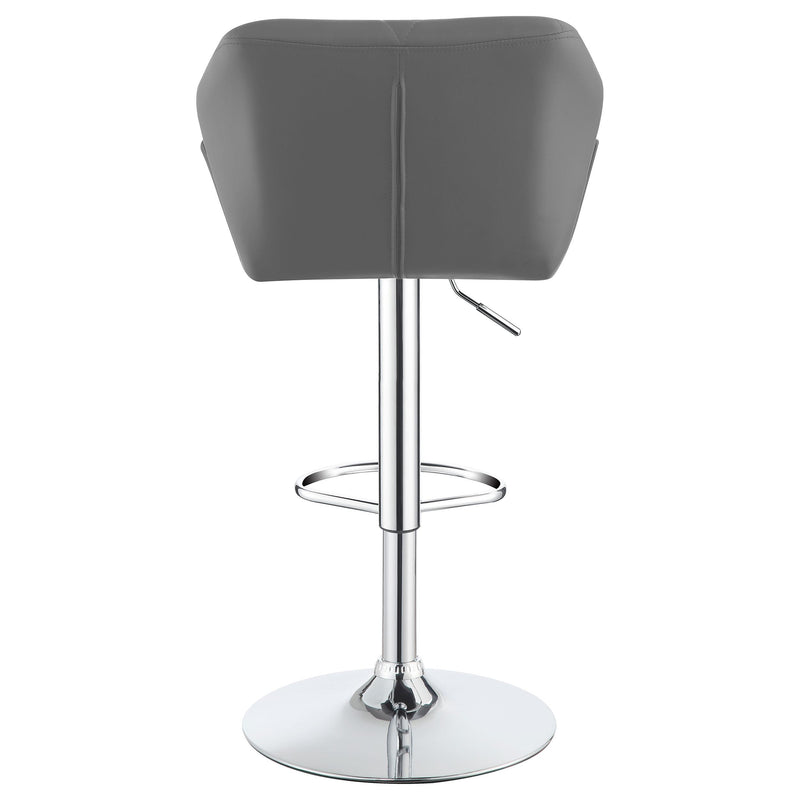  Coaster Furniture Berrington 100426 Upholstered Adjustable Bar Stool - Grey (Set of 2) IMAGE 6