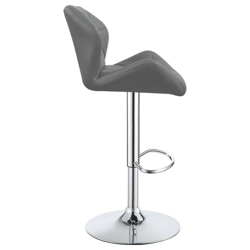  Coaster Furniture Berrington 100426 Upholstered Adjustable Bar Stool - Grey (Set of 2) IMAGE 7