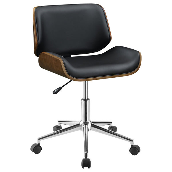 Coaster Furniture Addington 800612 Upholstered Adjustable Office Desk Chair - Black IMAGE 1
