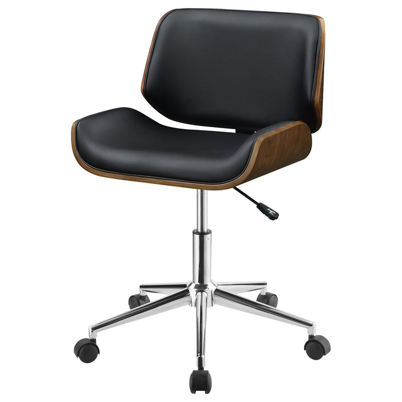  Coaster Furniture Addington 800612 Upholstered Adjustable Office Desk Chair - Black IMAGE 3