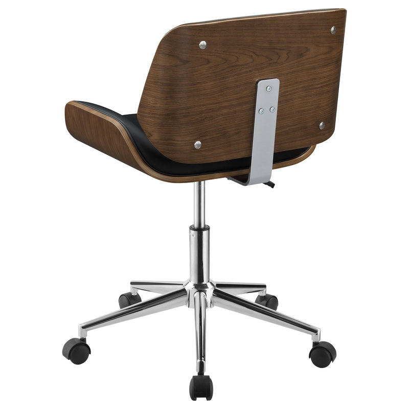  Coaster Furniture Addington 800612 Upholstered Adjustable Office Desk Chair - Black IMAGE 5