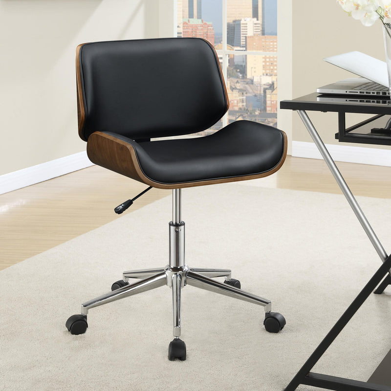  Coaster Furniture Addington 800612 Upholstered Adjustable Office Desk Chair - Black IMAGE 9