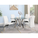  Coaster Furniture Bishop 121572 Upholstered Dining Side Chair - White (Set of 2) IMAGE 10
