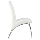  Coaster Furniture Bishop 121572 Upholstered Dining Side Chair - White (Set of 2) IMAGE 7