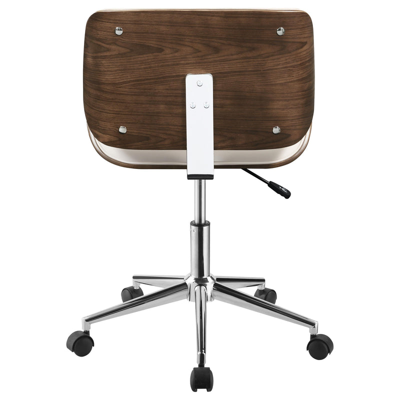  Coaster Furniture Addington 800613 Upholstered Adjustable Office Desk Chair - Ecru IMAGE 6