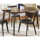  Coaster Furniture Jedda 105361 Oval 60-inch Extension Leaf Dining Table - Dark Walnut IMAGE 3