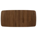  Coaster Furniture Redbridge 106591 75-inch Extension Leaf Dining Table - Natural Walnut IMAGE 6