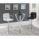  Coaster Furniture Denali 100186 Round 35-inch Glass Top Bistro Bar Table - Chrome IMAGE 4