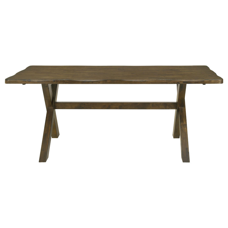  Coaster Furniture Alston 106381 Rectangular 71-inch Dining Table - Knotty Nutmeg IMAGE 2
