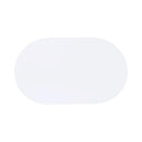  Coaster Furniture Retro 2065 Oval 60-inch Wood Top Dining Table - White and Chrome IMAGE 2