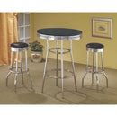  Coaster Furniture Retro 2405-S3 3 pc Pub Height Dining Set IMAGE 1