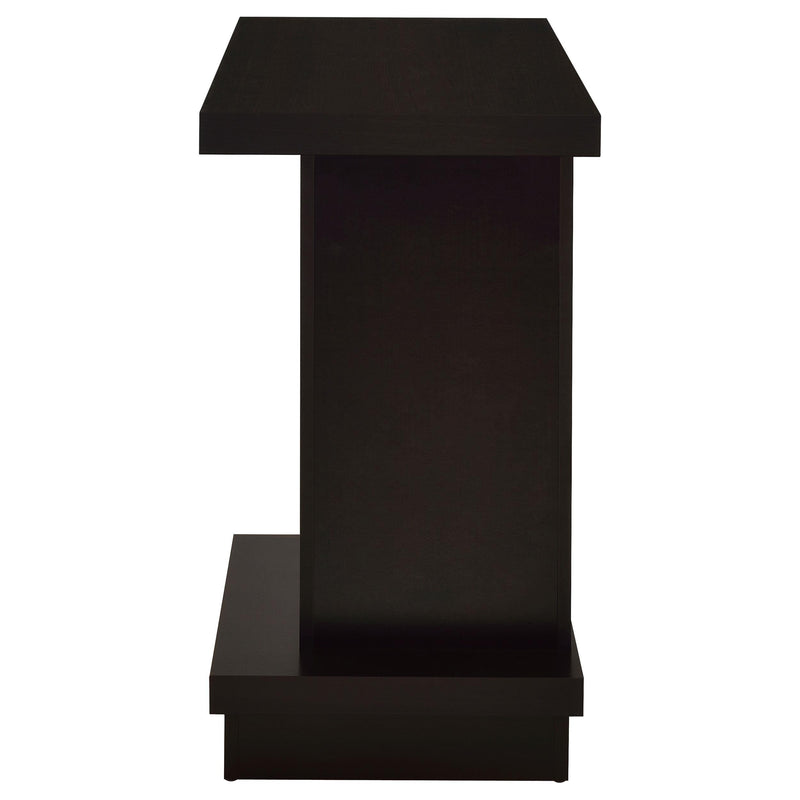  Coaster Furniture Reston 705169 Engineered Wood Pedestal Console Table - Cappuccino IMAGE 3