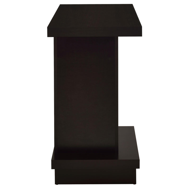  Coaster Furniture Reston 705169 Engineered Wood Pedestal Console Table - Cappuccino IMAGE 5