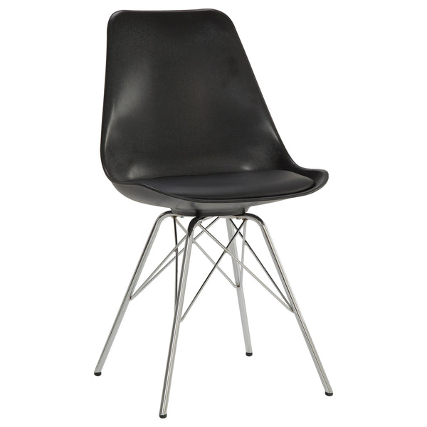  Coaster Furniture Juniper 102682 Polypropylene Dining Side Chair - Black (Set of 2) IMAGE 1