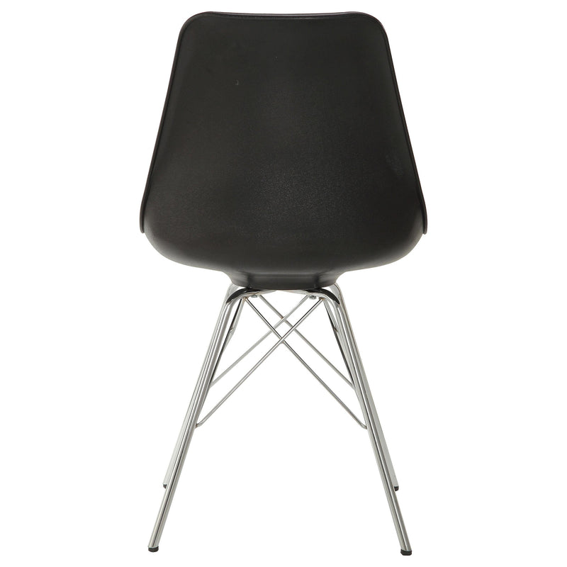  Coaster Furniture Juniper 102682 Polypropylene Dining Side Chair - Black (Set of 2) IMAGE 5