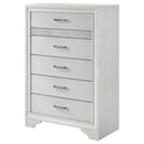  Coaster Furniture Miranda 205115 5-Drawer Bedroom Chest - White IMAGE 3
