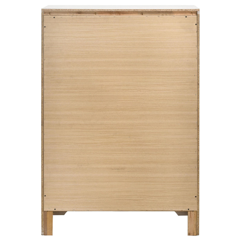  Coaster Furniture Miranda 205115 5-Drawer Bedroom Chest - White IMAGE 6