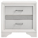  Coaster Furniture Miranda 205112 2-Drawer Nightstand - White IMAGE 2
