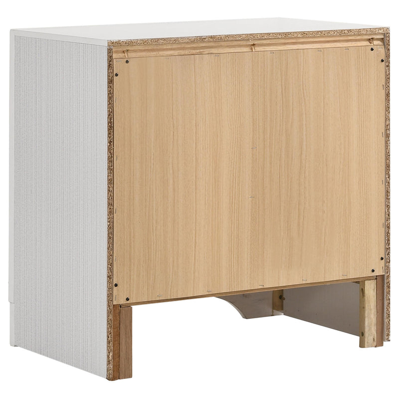  Coaster Furniture Miranda 205112 2-Drawer Nightstand - White IMAGE 6