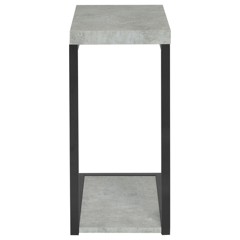  Coaster Furniture Beck 902933 Engineered Wood C-Shape Sofa Side Table - Cement IMAGE 4