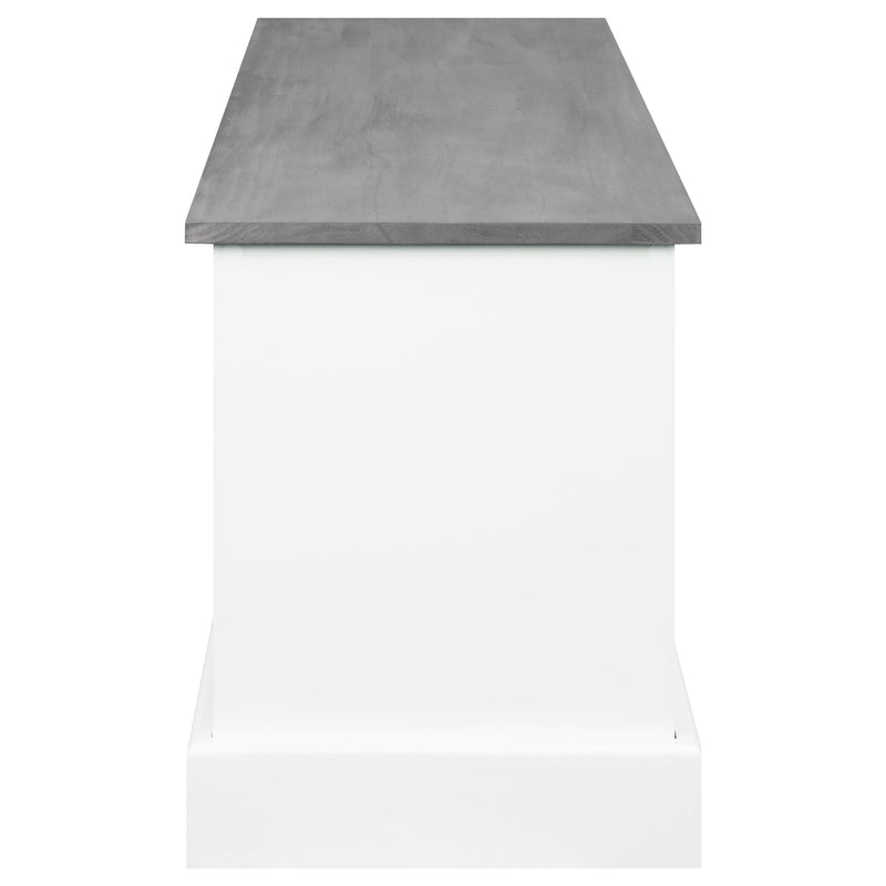  Coaster Furniture Alma 501196 3-Drawer Storage Bench - White and Weathered Grey IMAGE 4