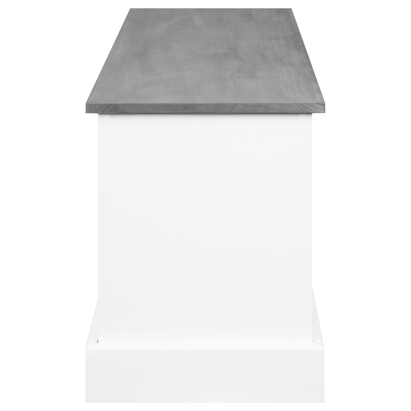  Coaster Furniture Alma 501196 3-Drawer Storage Bench - White and Weathered Grey IMAGE 6