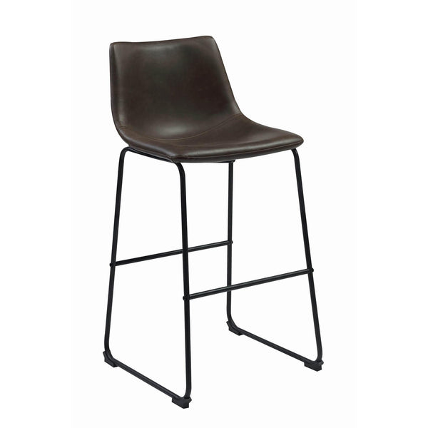  Coaster Furniture Michelle 102536 Upholstered Bar Chair - Brown (Set of 2) IMAGE 1