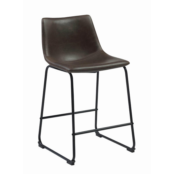  Coaster Furniture Michelle 102535 Upholstered Counter Chair - Brown (Set of 2) IMAGE 1
