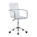  Coaster Furniture Amaturo 801436 Acrylic Adjustable Home Office Desk Chair - Clear IMAGE 3