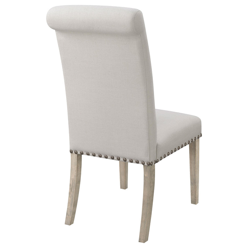  Coaster Furniture Salem 190152 Fabric Upholstered Dining Side Chair - Beige (Set of 2) IMAGE 6