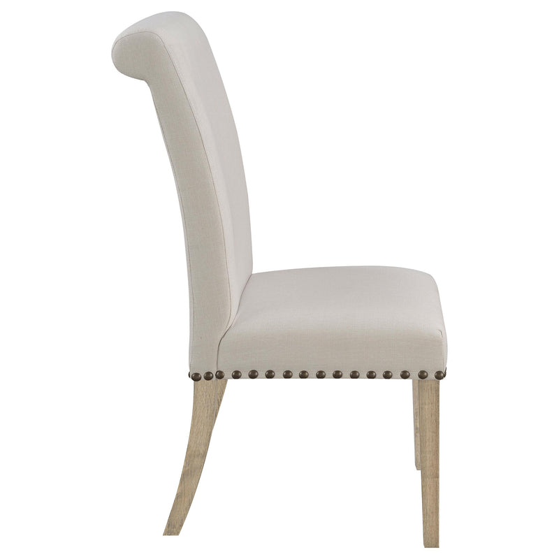  Coaster Furniture Salem 190152 Fabric Upholstered Dining Side Chair - Beige (Set of 2) IMAGE 7