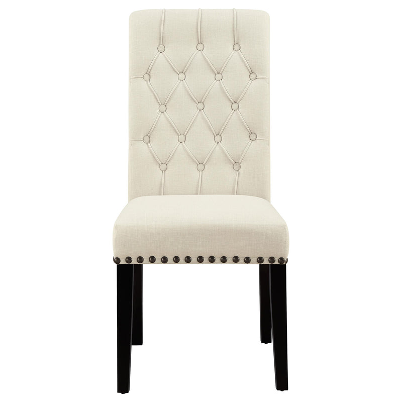  Coaster Furniture Alana 190162 Fabric Upholstered Dining Side Chair - Beige (Set of 2) IMAGE 2