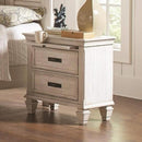  Coaster Furniture Franco 205332 2-Drawer Nightstand - Distressed White IMAGE 1
