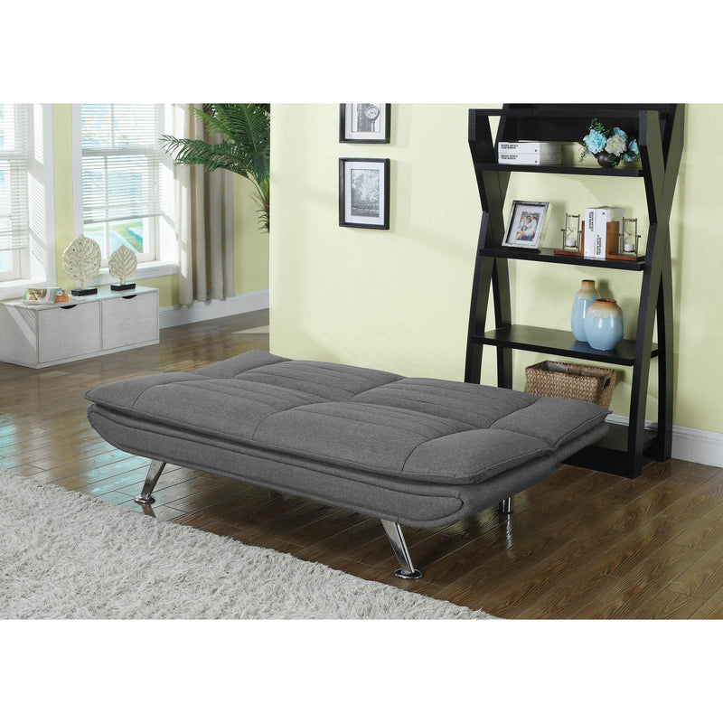  Coaster Furniture Julian 503966 Upholstered Tufted Convertible Sofa Bed - Grey IMAGE 3