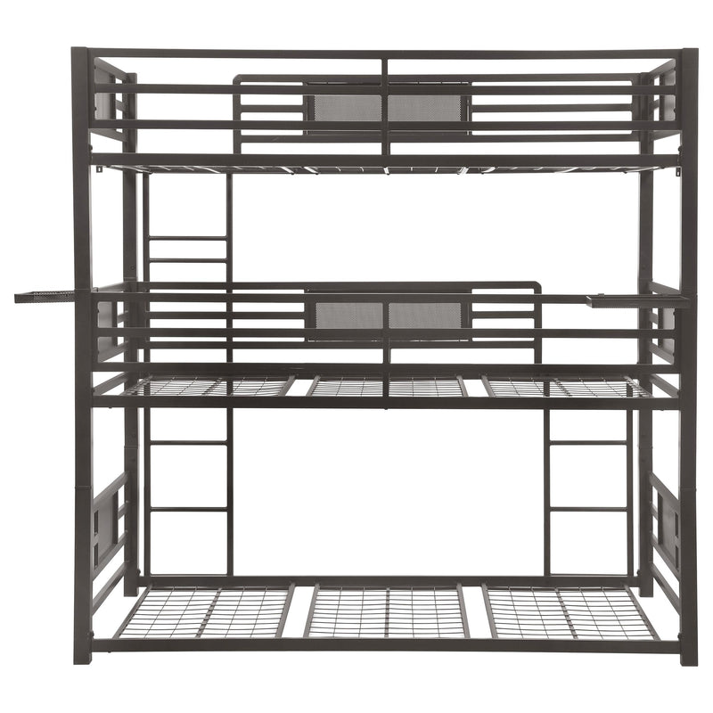  Coaster Furniture Rogen 460394T Metal Twin Triple Bunk Bed - Dark Bronze IMAGE 5